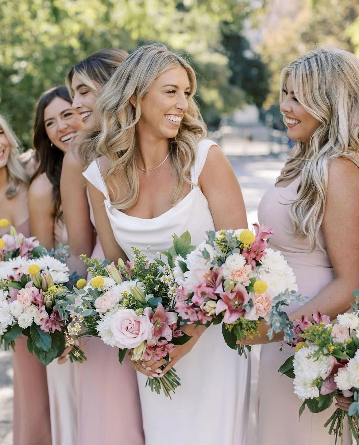Wedding season 🤍 
Makeup and hair by lead artists Sarah, Ana and Charia 🌸 
Photos by @emily_michelson 📷