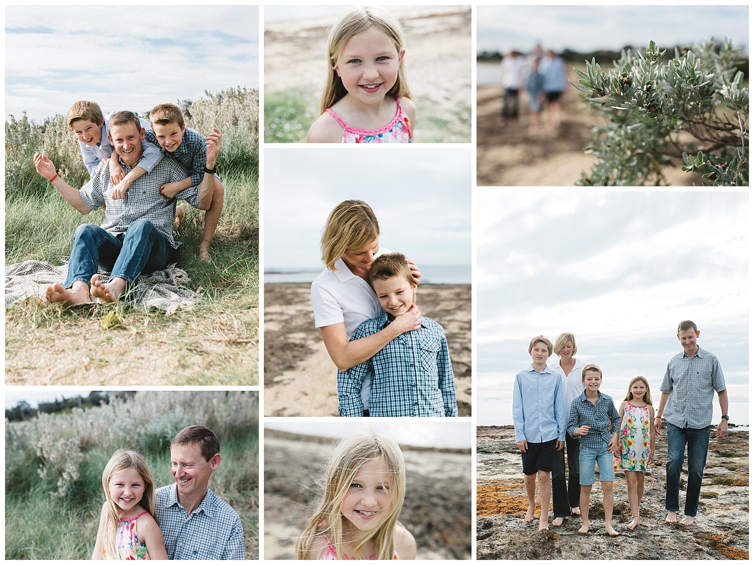 beach family photographer bayside melbourne&nbsp;