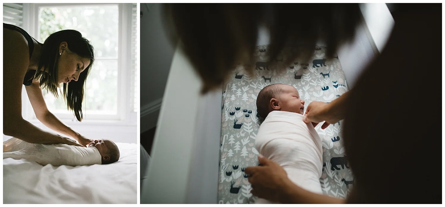 family bloggers and lifestyle newborn sessions at home in elwood