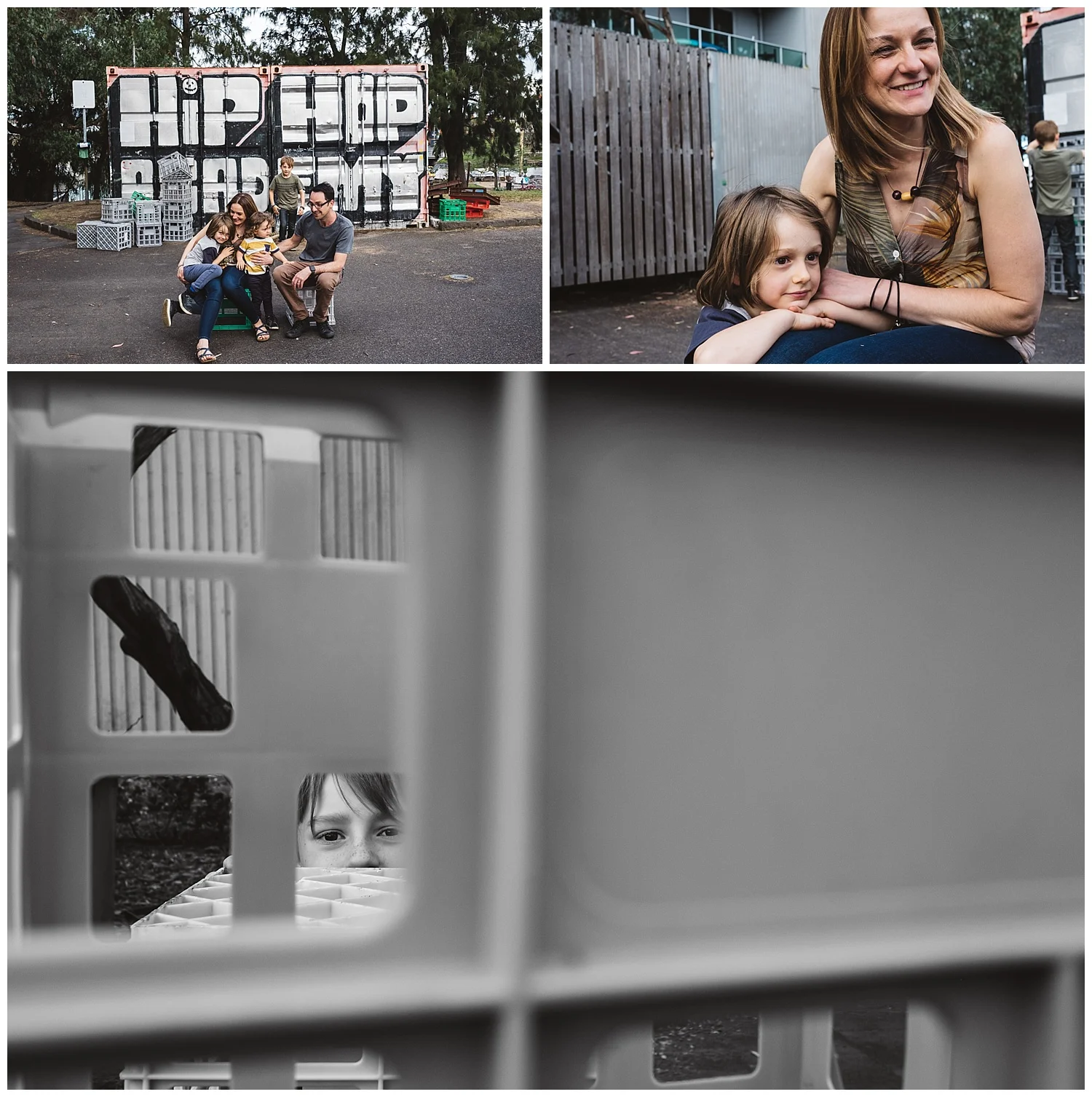 five great places for family photos in Port Melbourne and south Melbourne.