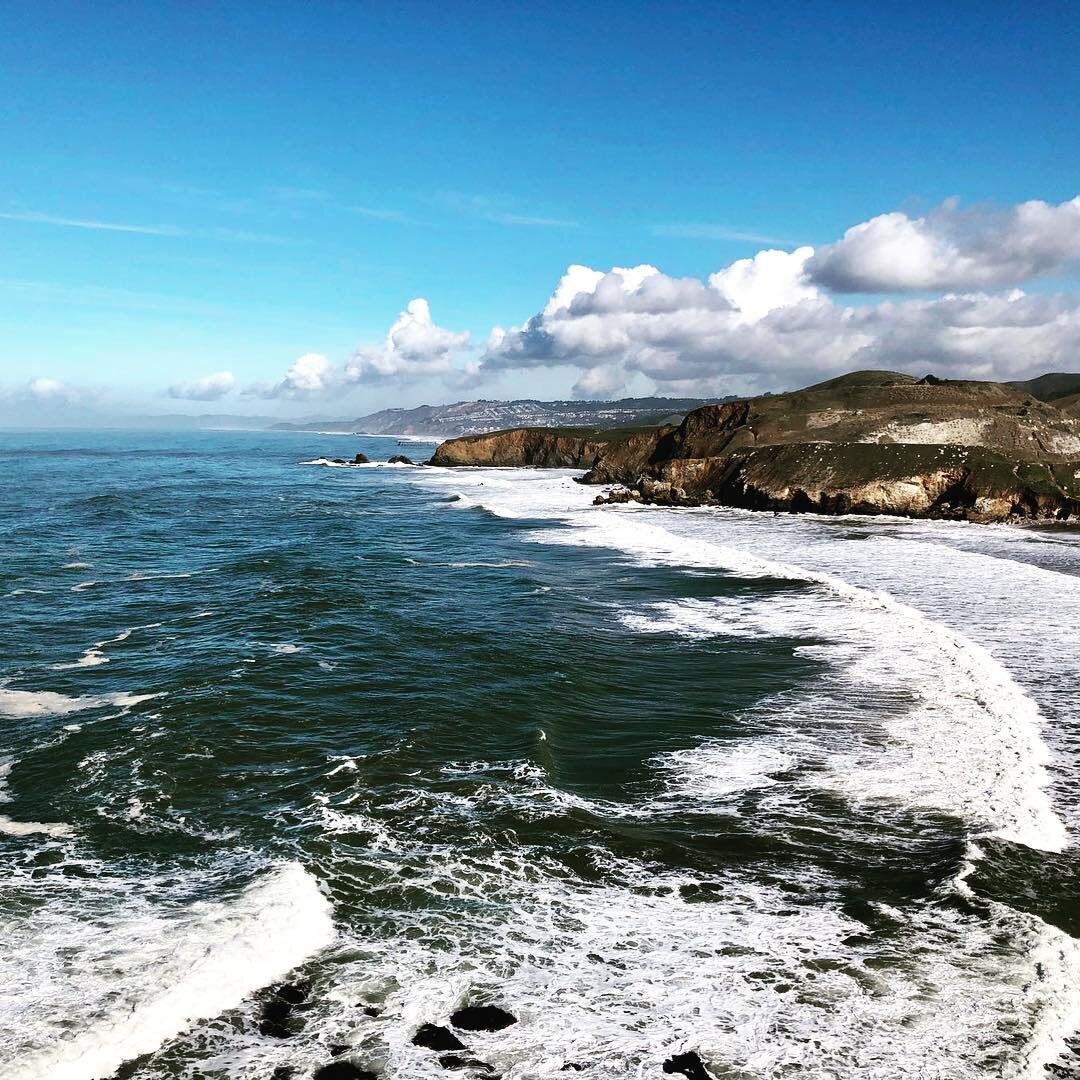 New Year meanderings at Rockaway Beach #outdoors #beach #waves #hiking #westcoast #california