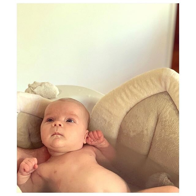 Sometimes the best way to know your bebe is growing, is by seeing how they now awkwardly fit in the bath 🕊
.
.
.
#meadowarteliza #baby #10weeksold #bathtime #love