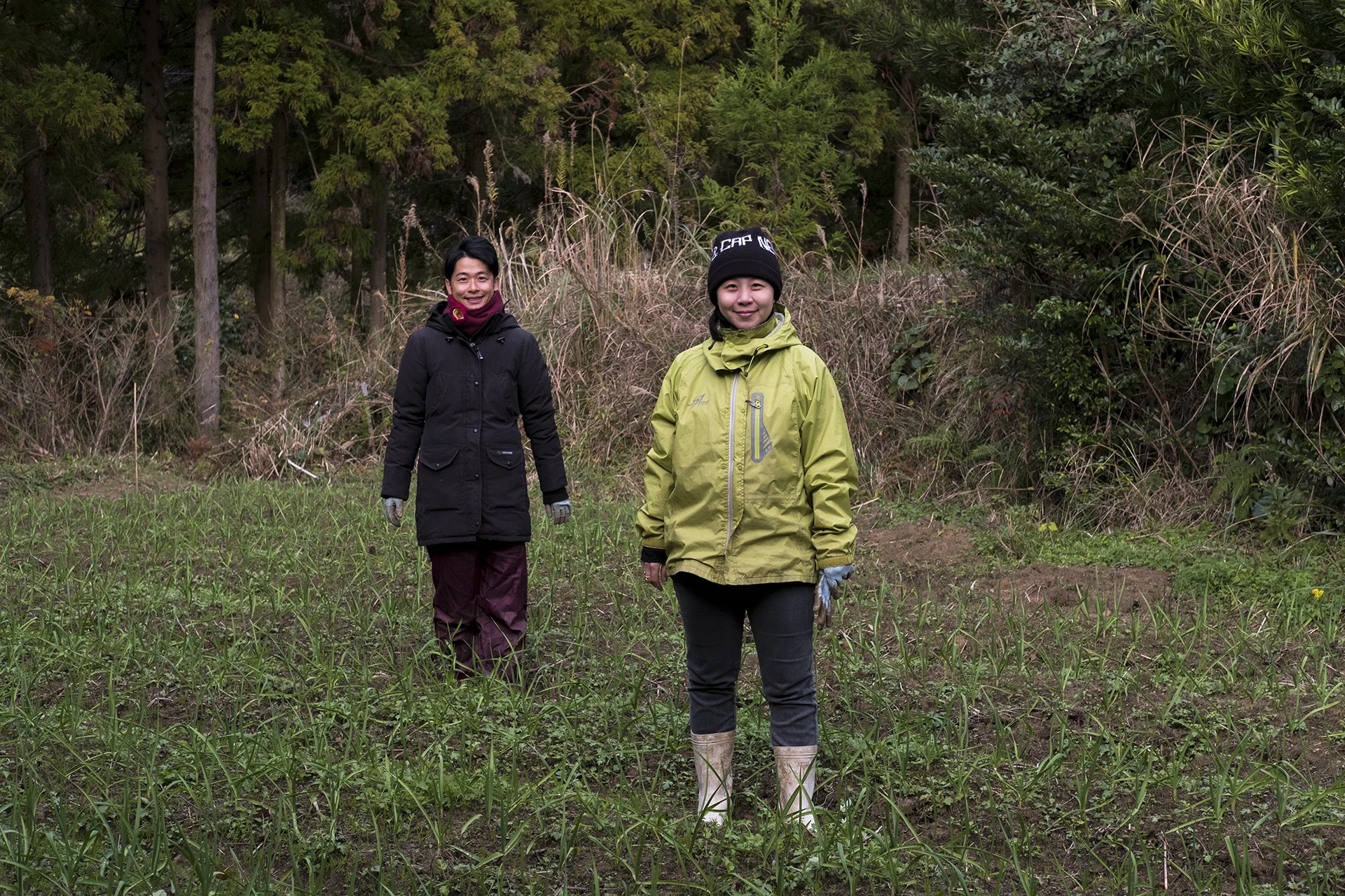 Exchanging plan between Kentarō and his wife Chiang, Chia-Chien in their farm, Itoshima, Japan