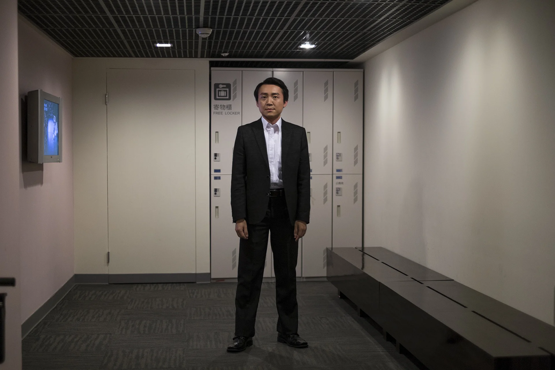 The actor Lin Chien-Lang finishes his stage performance, National Theater, Taiwan