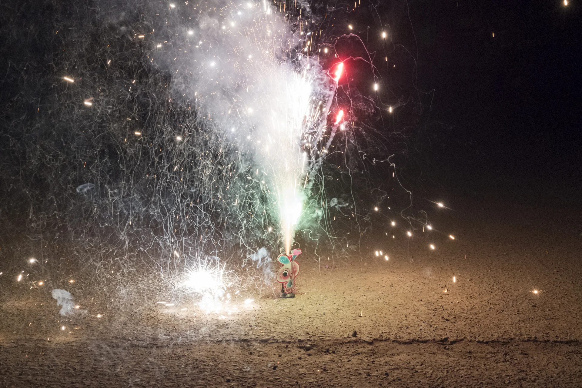 Fireworks in a Chinese way, Taoyuan, Taiwan