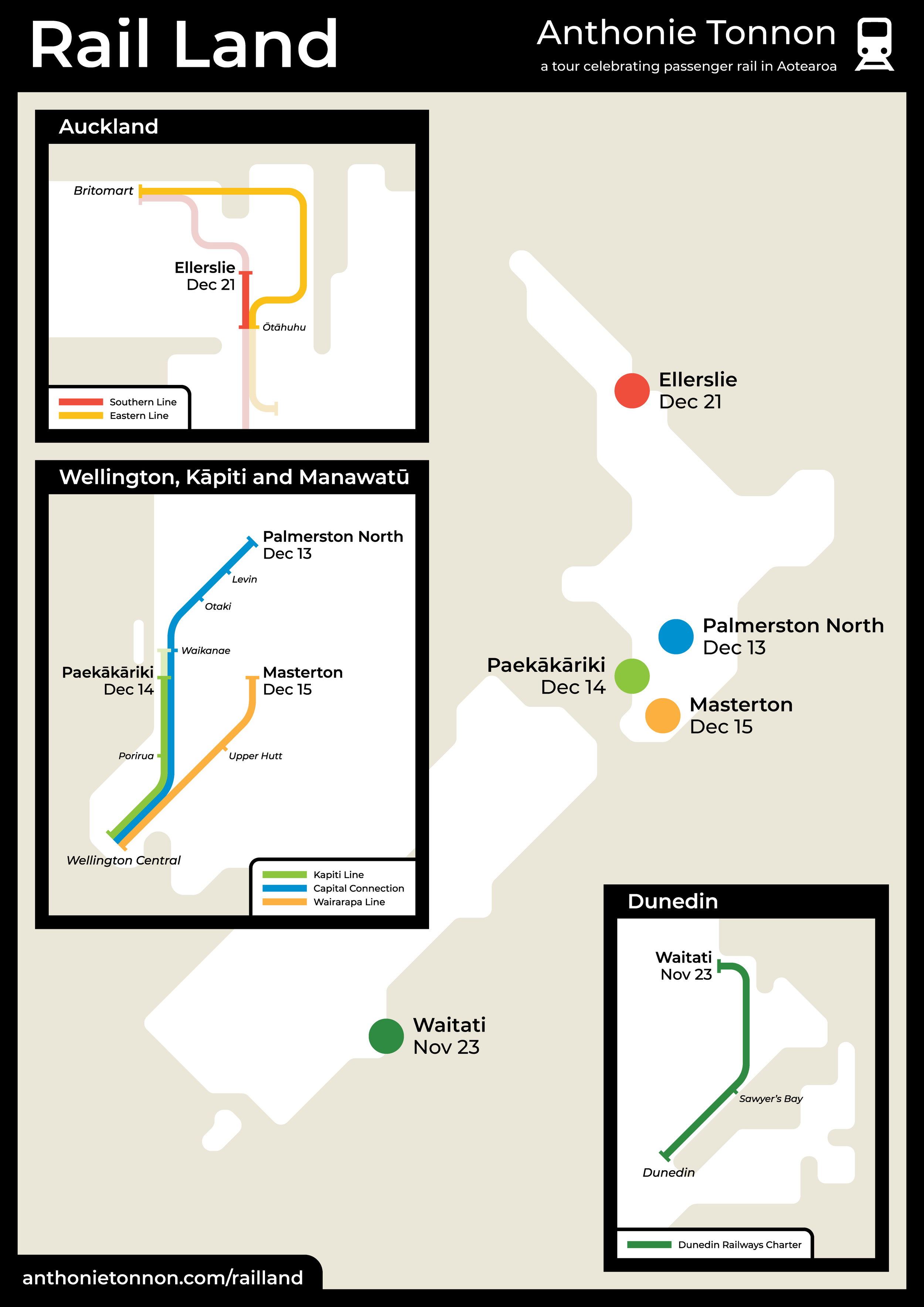 Rail Land schematic map -Sam van der Weerden