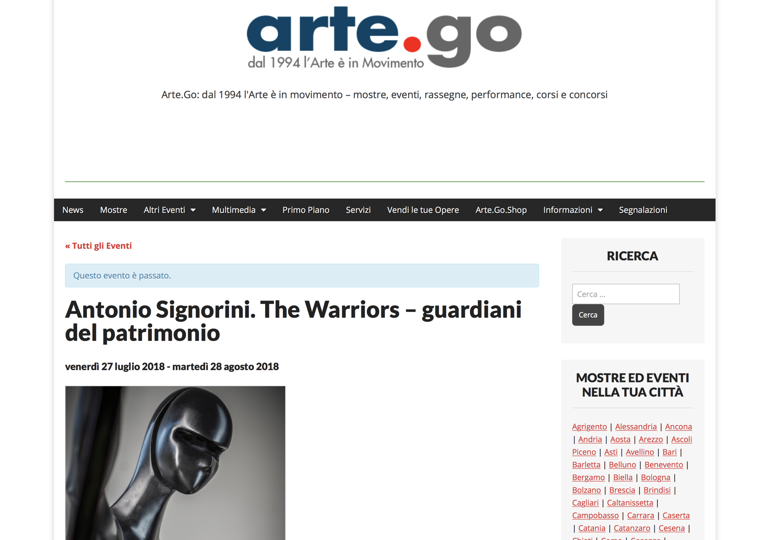 ARTE.go | Antonio Signorini