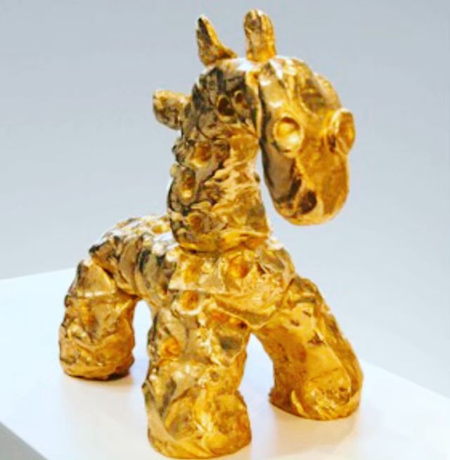 &ldquo;Child Dream&rdquo; 2018, bronze  galvanized 24 carats gold #art #dream #fantasy #sculpture #future #life