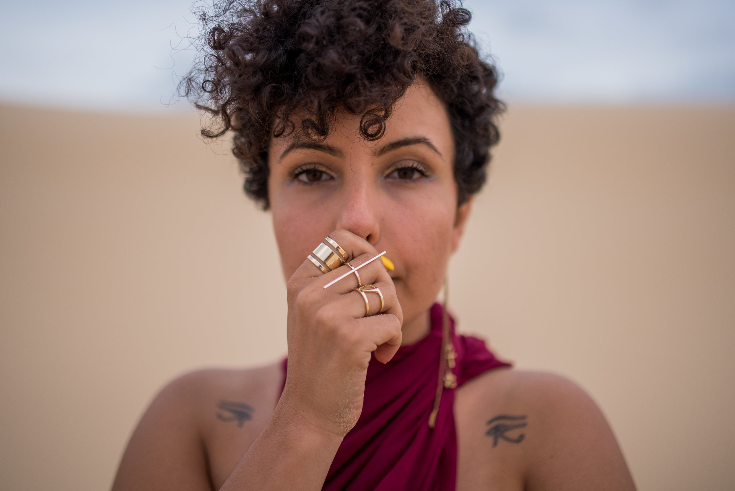 picture by Adam Scarf Nardean is an Australian born MC, poet, spoken word artist, singer and songwriter who carries with her the ancient mysticism and power of her Egyptian heritage. Her work is motivated by the unflinching pursuit of honesty. As a performer Nardean displays an unfiltered humanity that allows her to connect with anyone, no matter how nuanced, complex or cosmic her subject matter is. Her art poignantly balances introspection with an acute awareness of the absurdity of it all. Despite being a newcomer to the world of Hip Hop and Spoken Word, Nardine has celebrated a whirlwind of success, performing around Australia, Canada and America. She was a NSW Finalist in the Australian National Poetry Slam and has opened for artists such as Brother Ali and Atmosphere, Tuka and ALPHAMAMA. She was also accepted into the prestigious Banff Centre for a Spoken Word residency, where she worked on her debut EP - a conceptual work that dissolves the lines between hip hop, melody and poetry. A warm presence, bubbly persona and quiet magnetism emanate from her, captivating her audiences as she further cements her reputation as a force to be reckoned with.