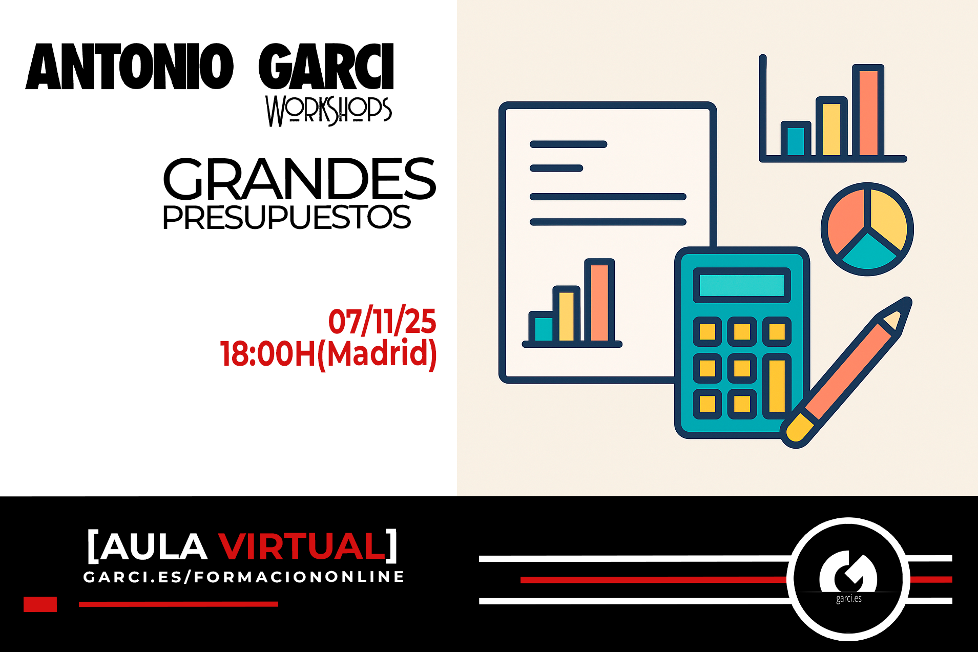 Clase online Aula Virtual NOVIEMBRE - CÓMO HACER GRANDES PRESUPUESTOS