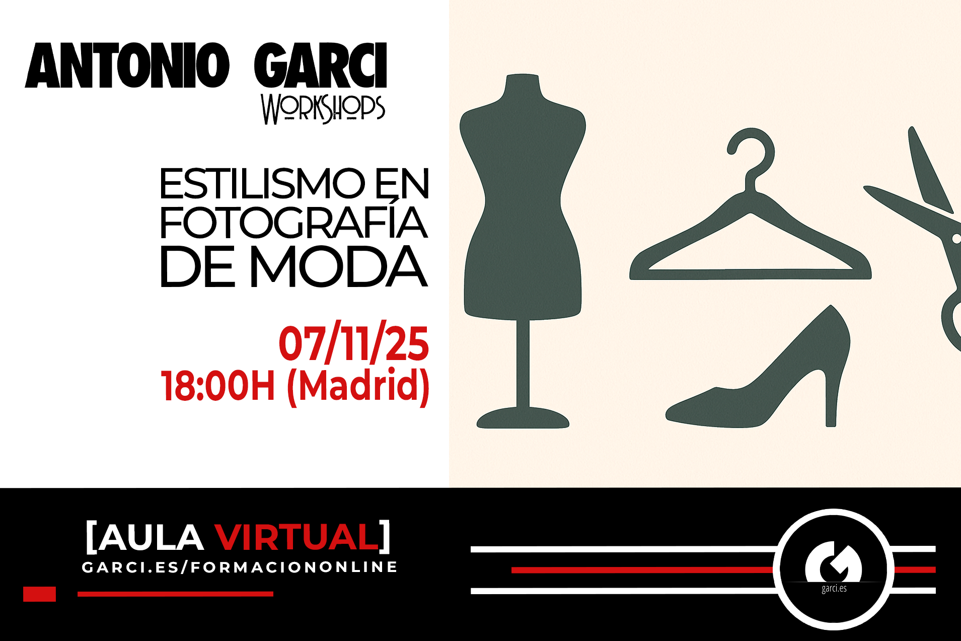 Clase online Aula Virtual NOVIEMBRE - ESTILISMO EN FOTOGRAFÍA DE MODA