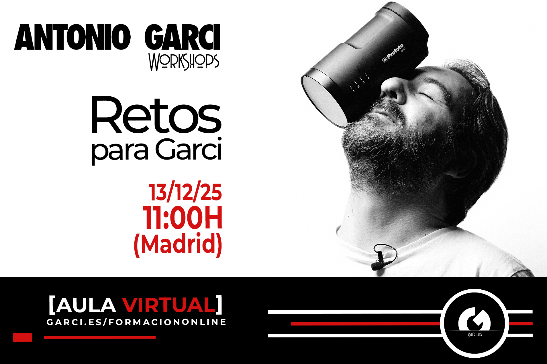 Taller online Aula Virtual DICIEMBRE - Reta a Garci: una sesión imposible (o casi)