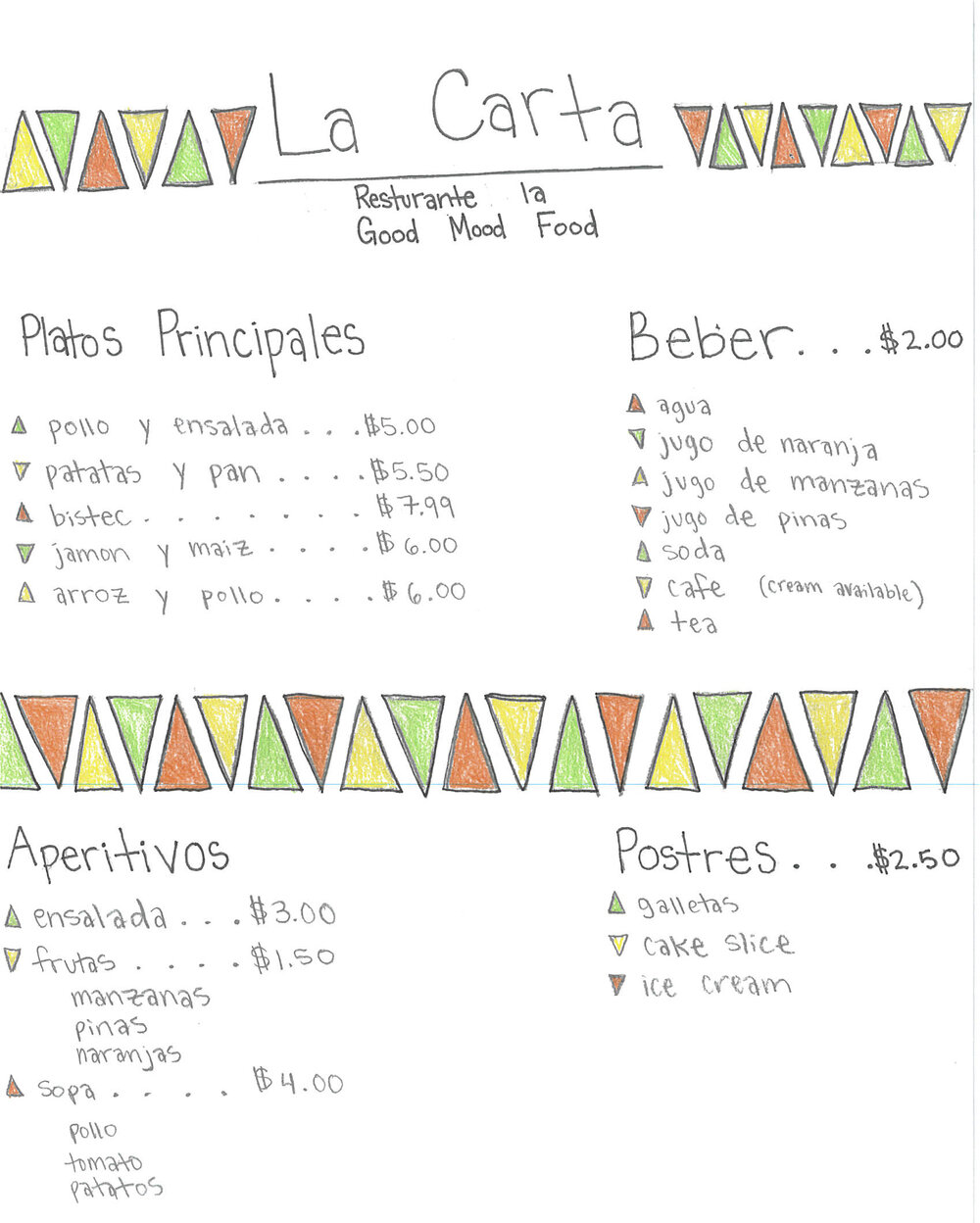 Spanish Menu Project spanish-menu-project