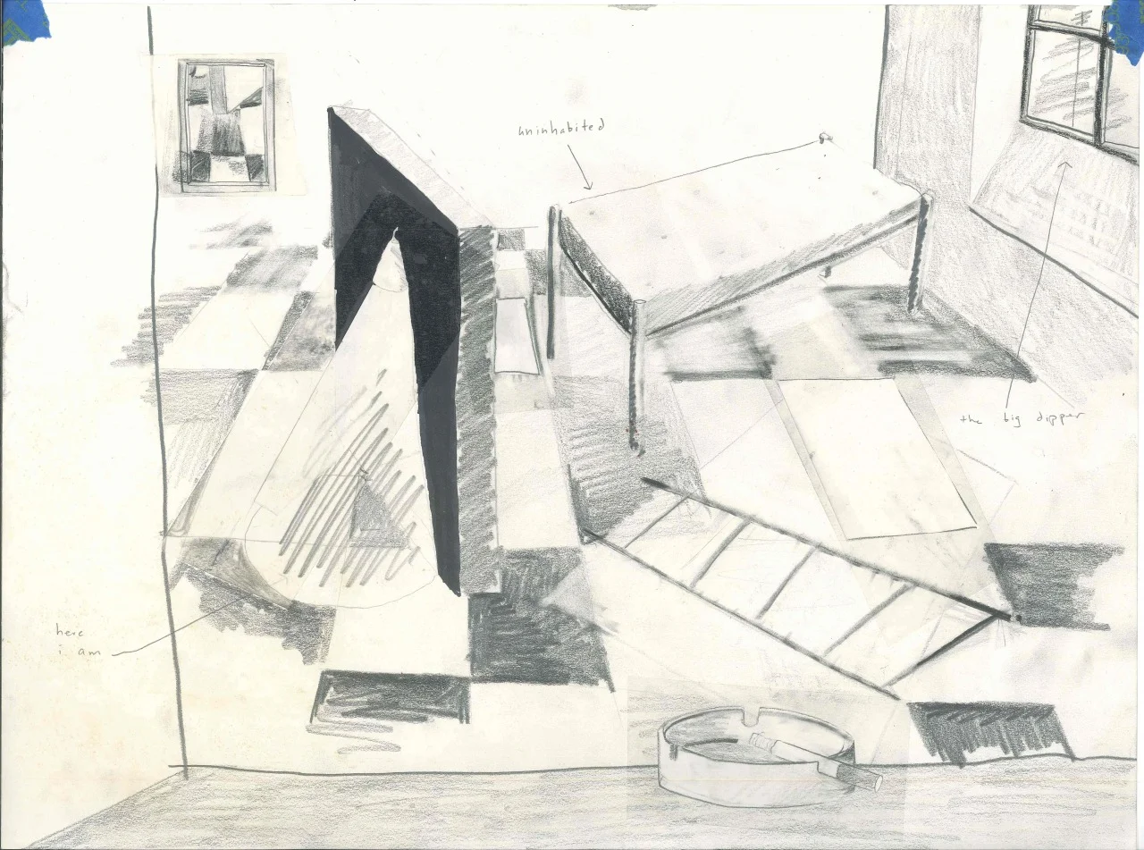 floorplans for your bedroom graphite and marker on paper (Spring 2016)