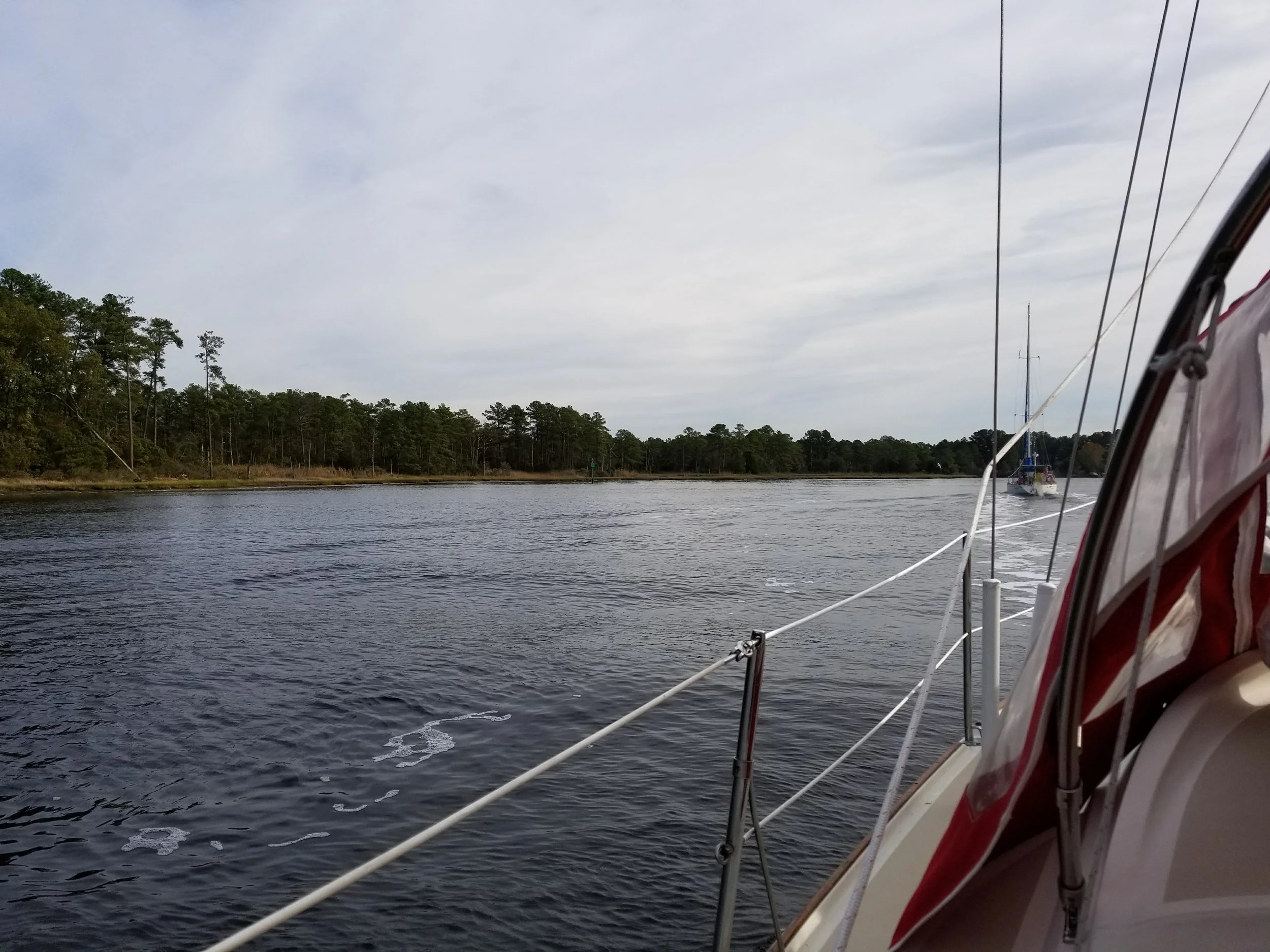 Entering the ICW at Norfolk, VA.