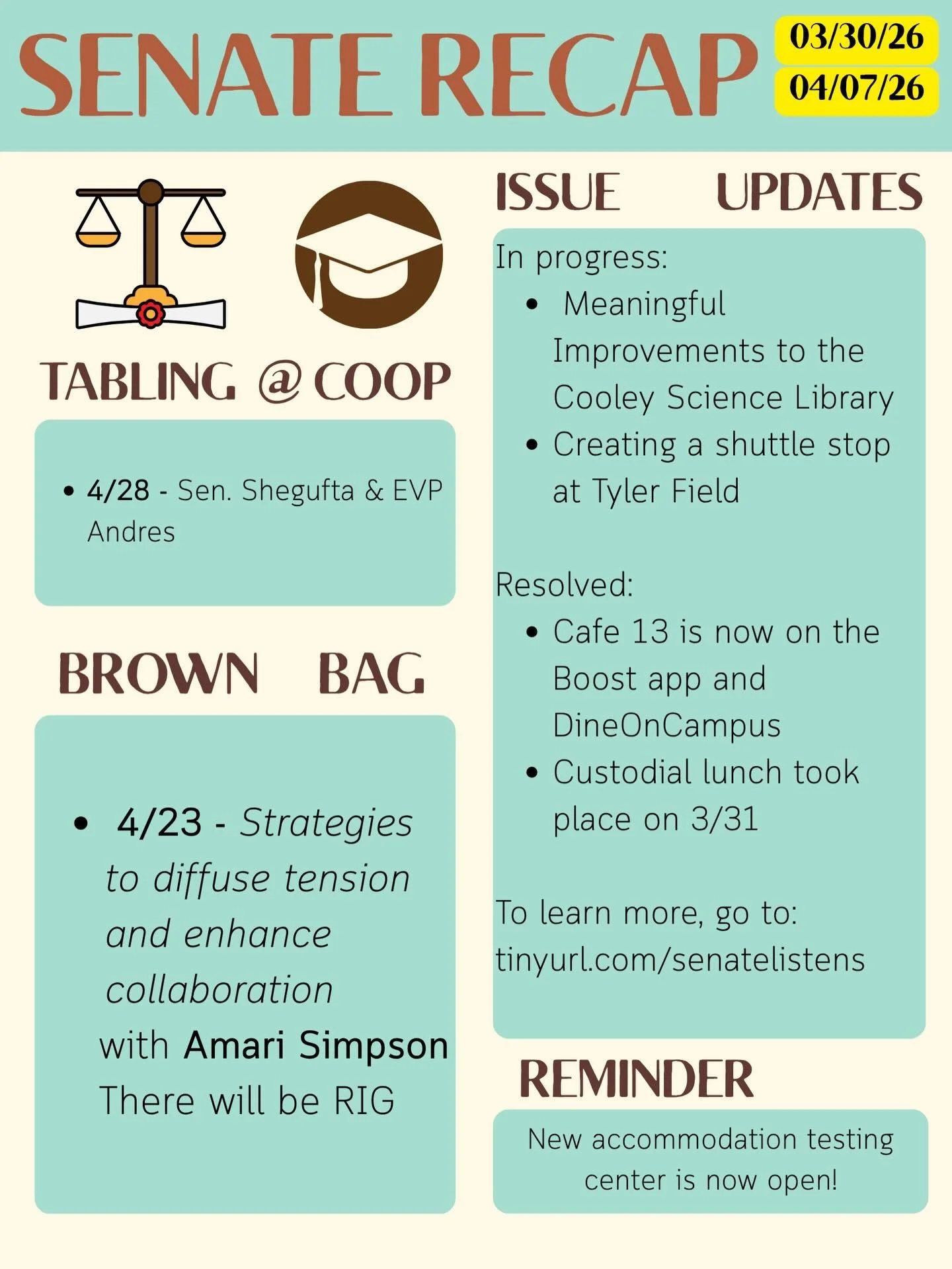 Stay up to date with the SGA and view our recap below! #colgateuniversity #studentgovernmentassociation