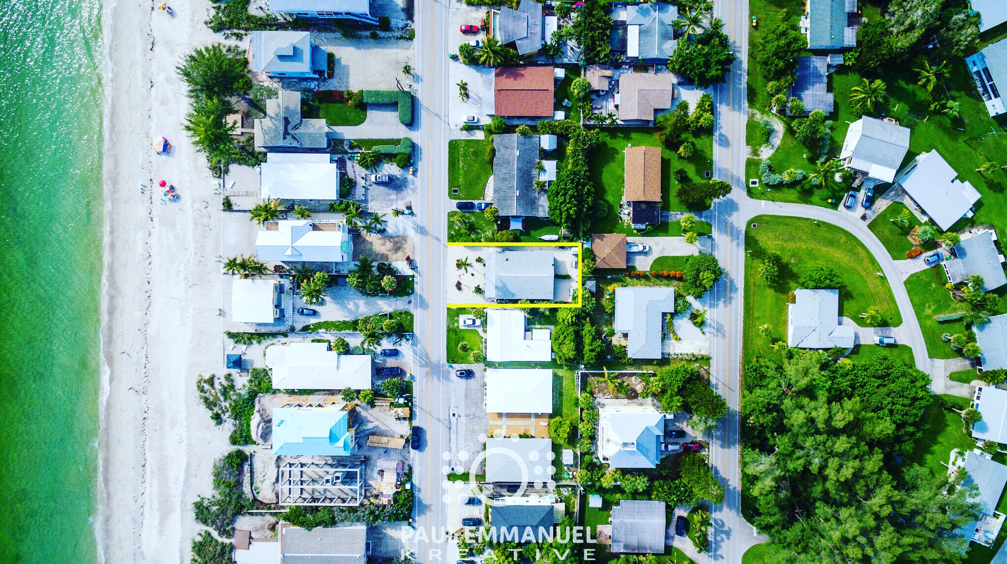 Aerial Real Estate Photograph of Home in Venice Beach