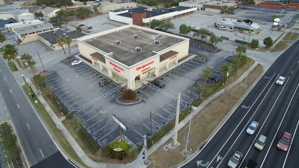 Commercial Aerial Photography of Walgreens