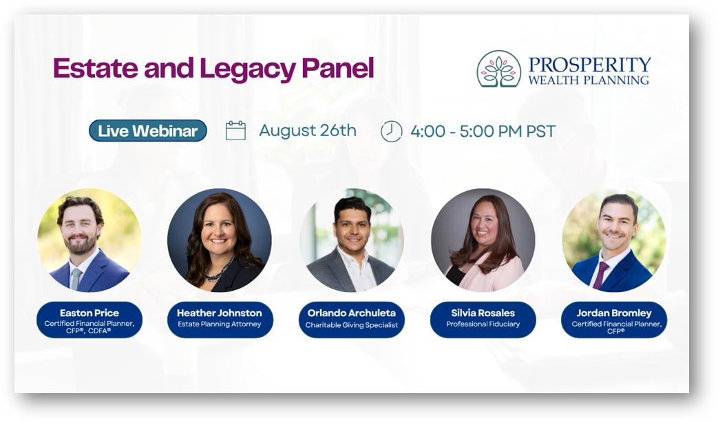 More Than Money: A Legacy Planning Panel