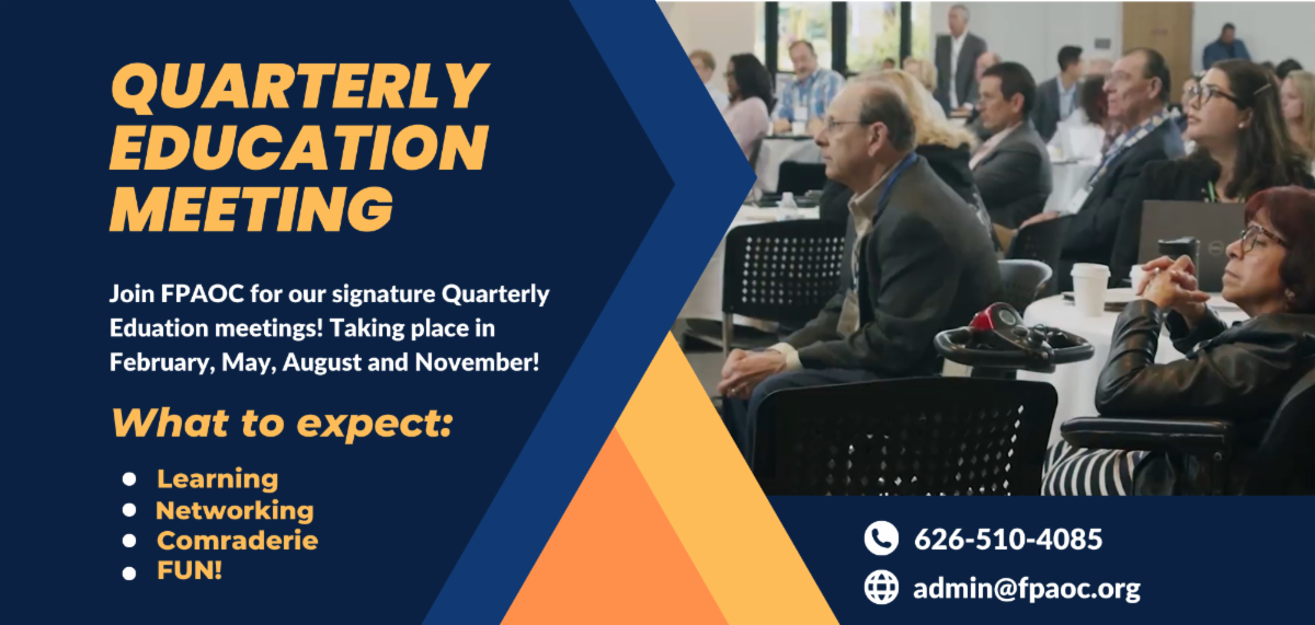FPAOC Quarterly Education Meeting