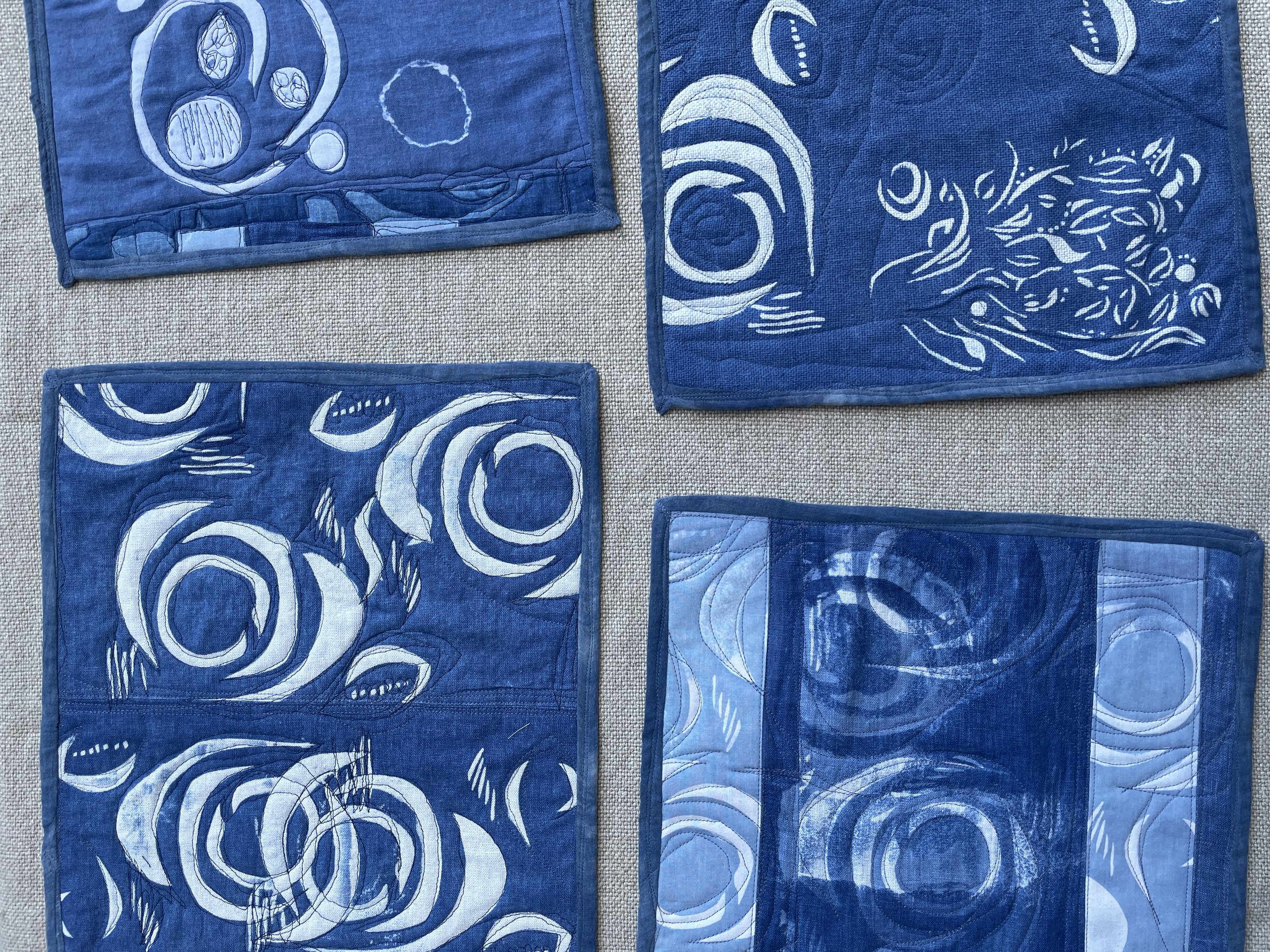 Placemats - Indigo Group 1 - Katazome
