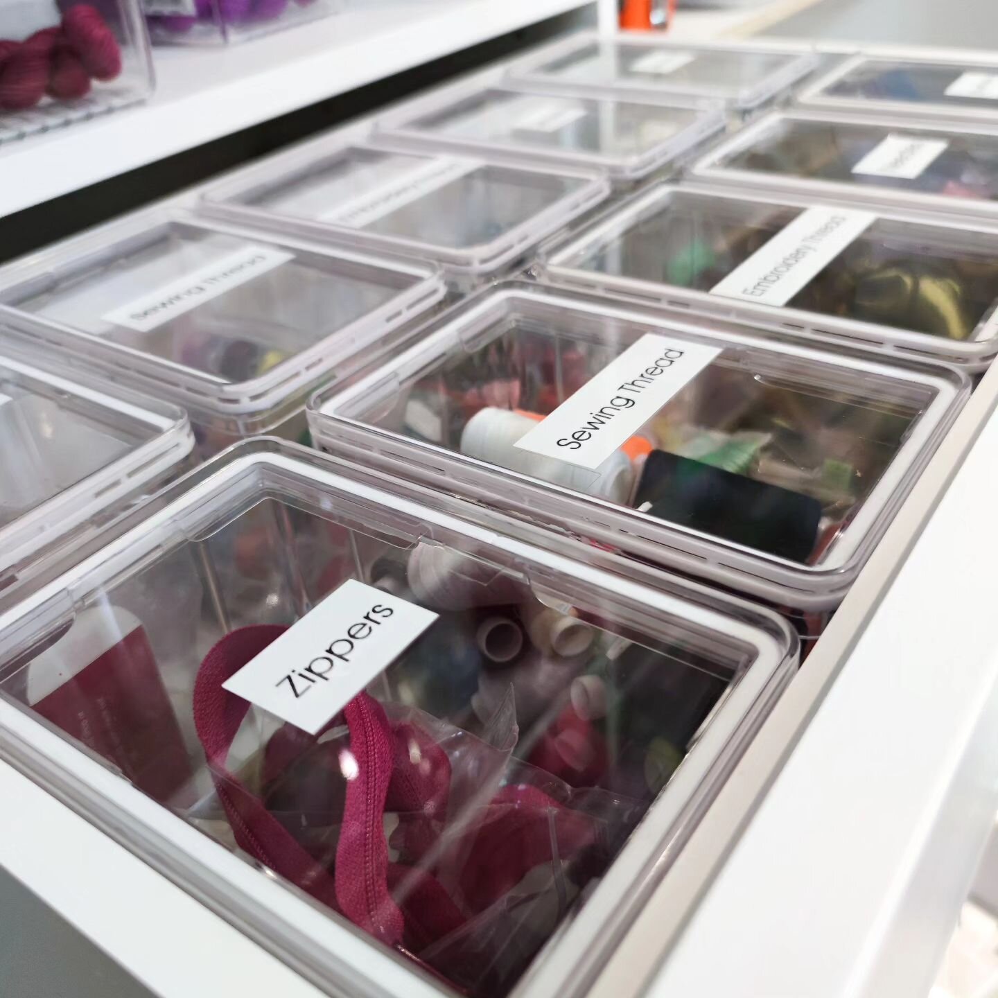 Can you imagine having a super organized craft or sewing room?! How fun!!!

No more wasted time searching for that one red zipper, zapping your creative energy before you even begin your project!!

#craftroomorganization #sewing #sewinglove #sewingad