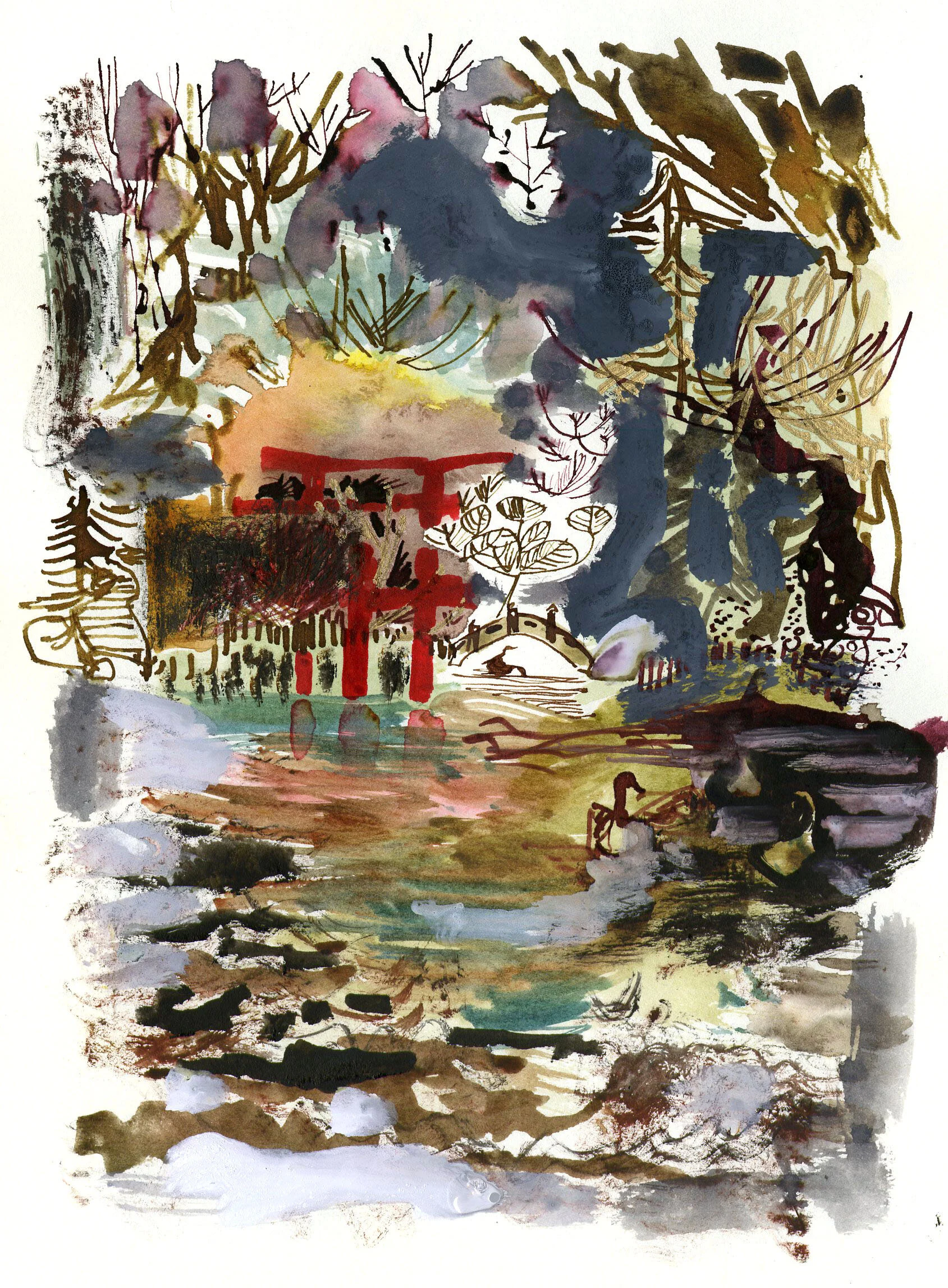 Japanese Gardens in Winter