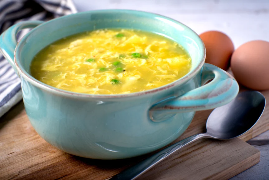 Pea and Egg Soup