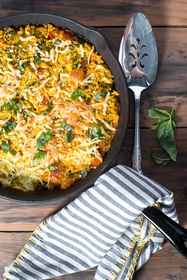 Tomato Broccoli Vegan Frittata