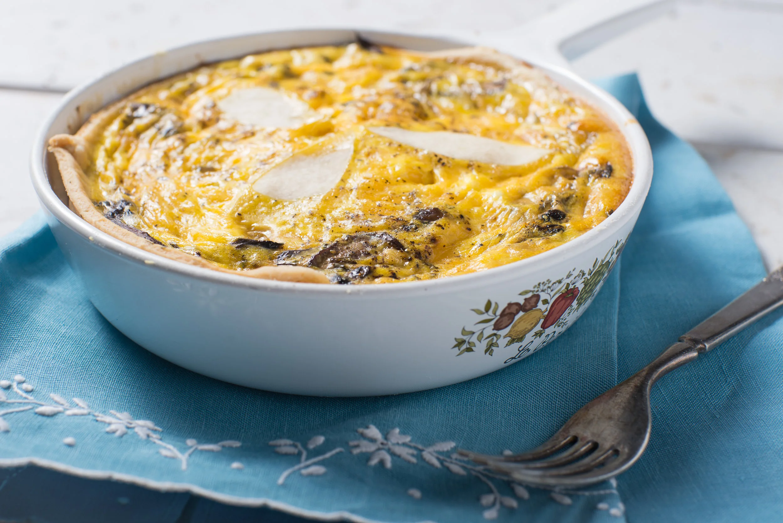 Mushroom & Tarragon Quiche