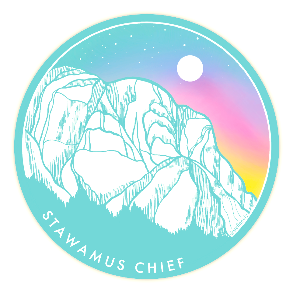 "Stawamus Chief" round sticker (Free Shipping!)