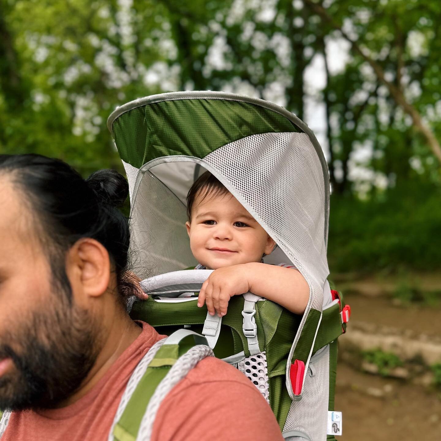 Always ready for a hike, this little guy.