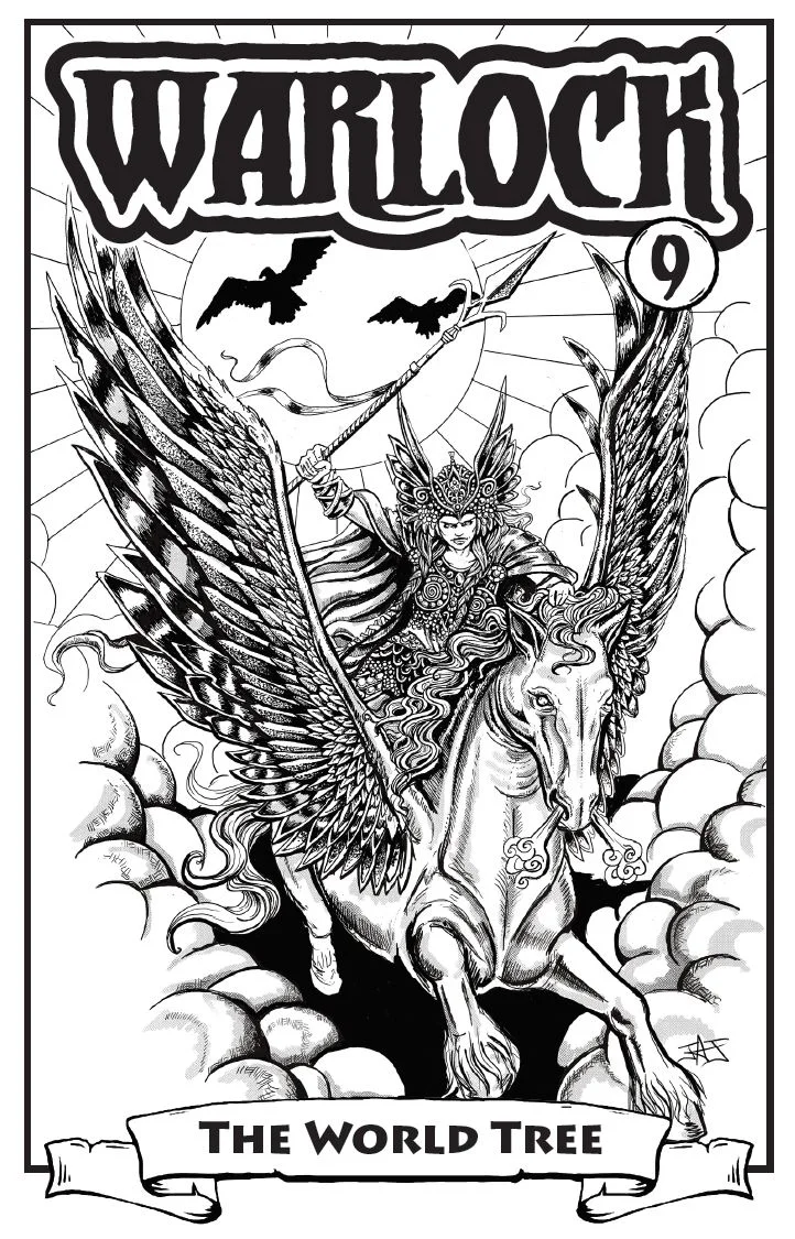 Cover for Warlock #9 published by Kobold Press