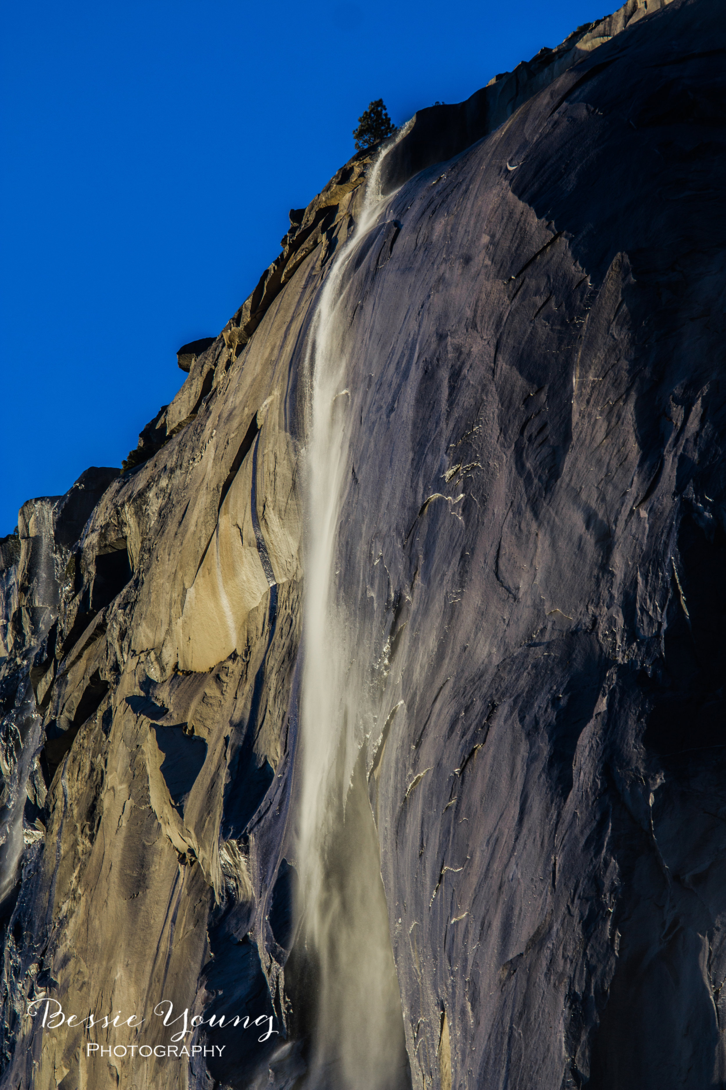 Yosemite Firefalls - El Capitan Horsetail Falls by Bessie Young Photography