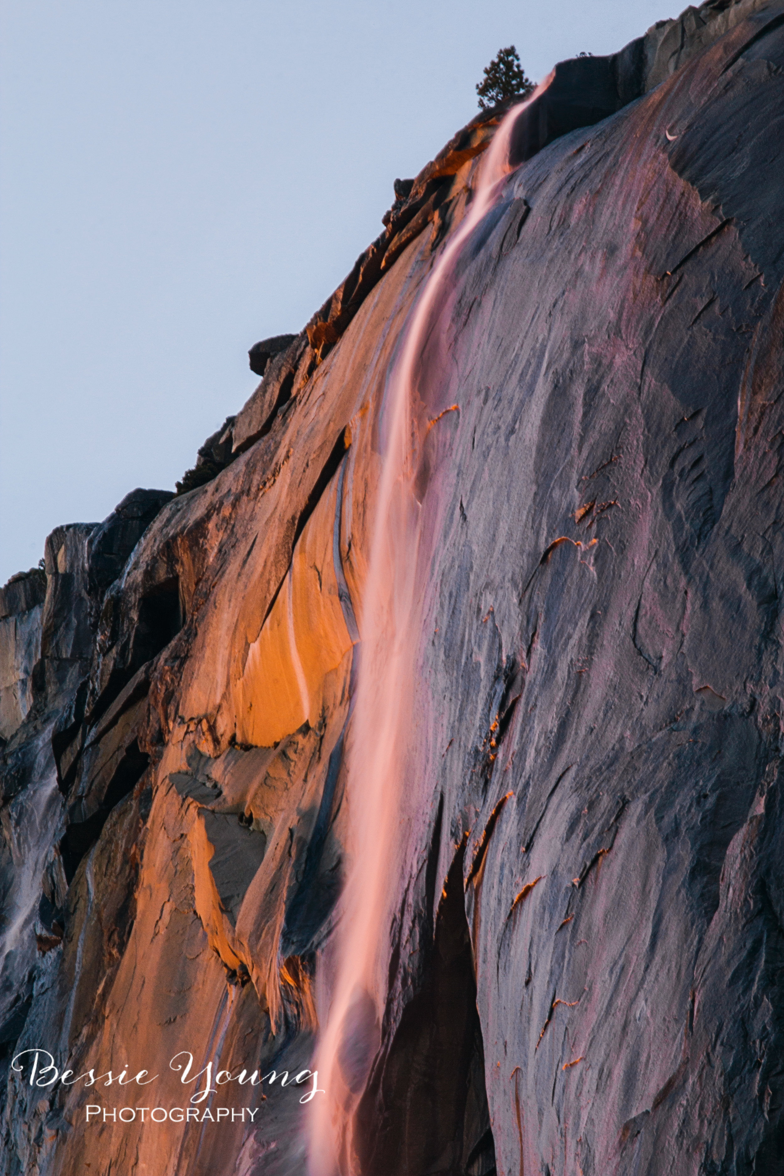 Yosemite Firefalls - El Capitan Horsetail Falls by Bessie Young Photography