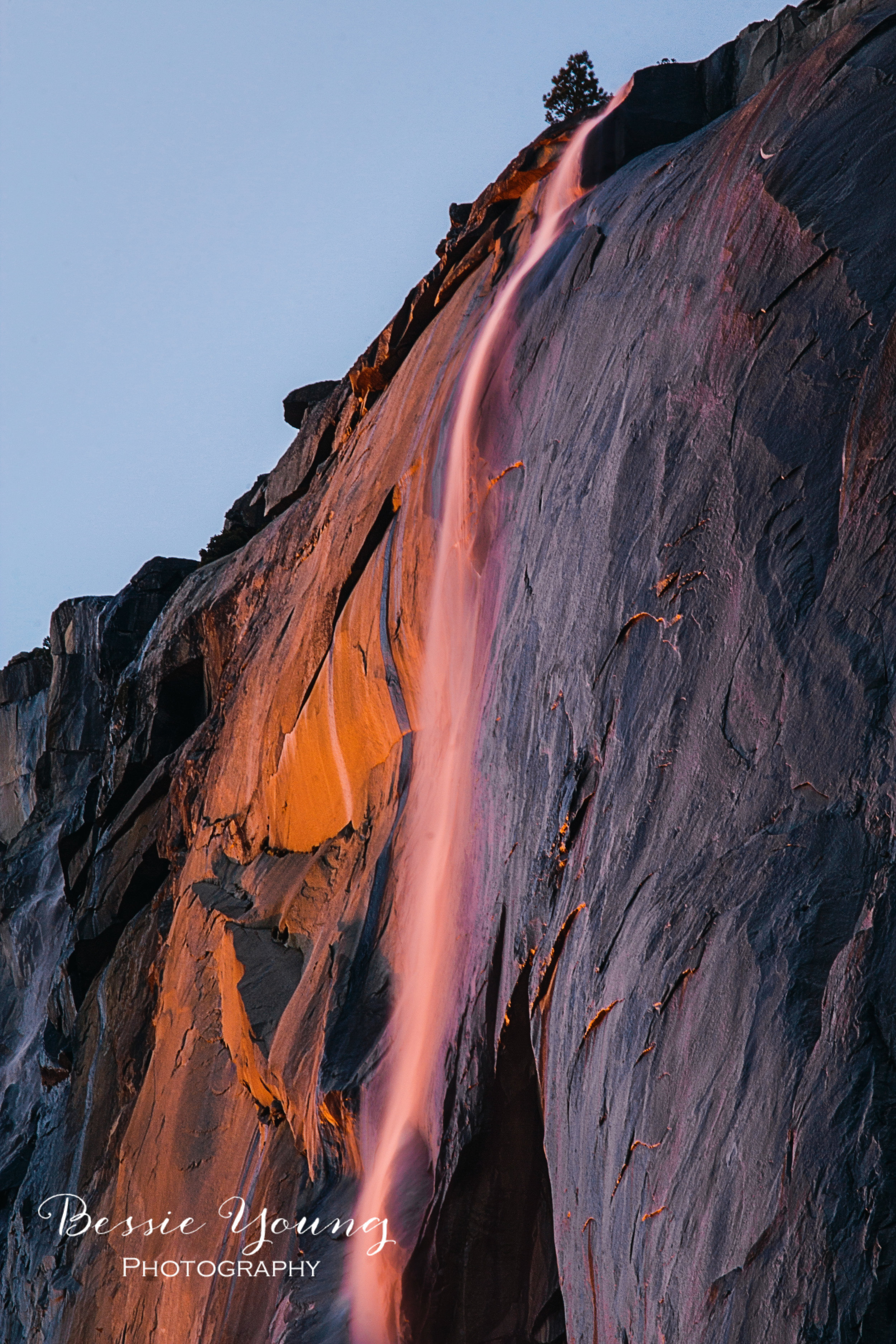 Yosemite Firefalls - El Capitan Horsetail Falls by Bessie Young Photography