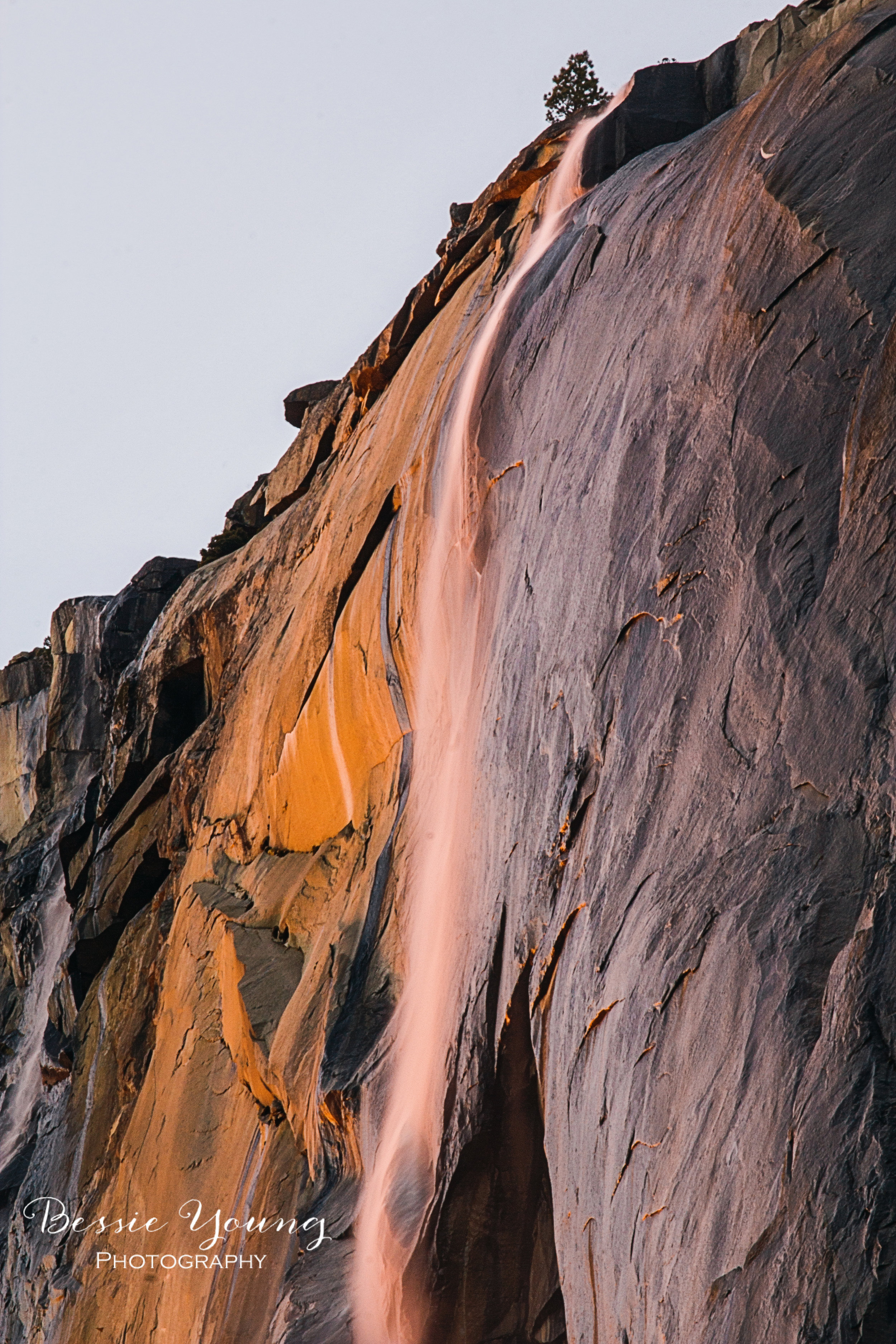 Yosemite Firefalls - El Capitan Horsetail Falls by Bessie Young Photography