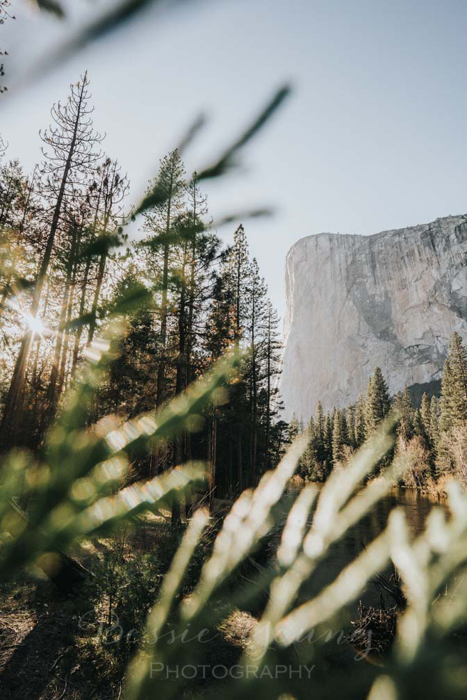 Yosemite National Park Sunset at El Capitan Landscape Photography By Bessie Young Photography - Behind the scenes