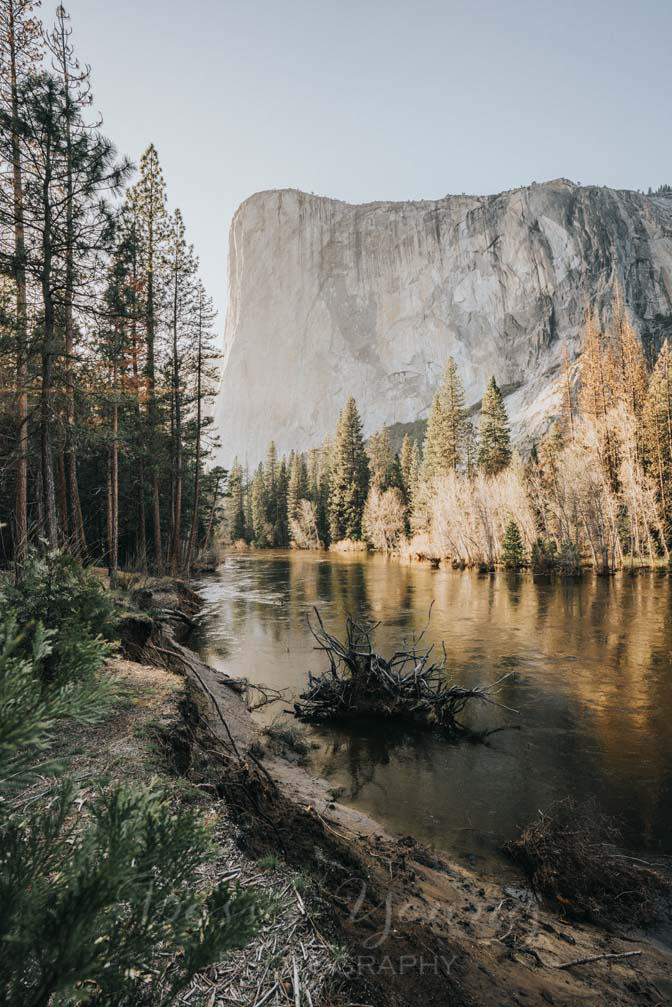 Yosemite National Park Sunset at El Capitan Landscape Photography By Bessie Young Photography - Behind the scenes