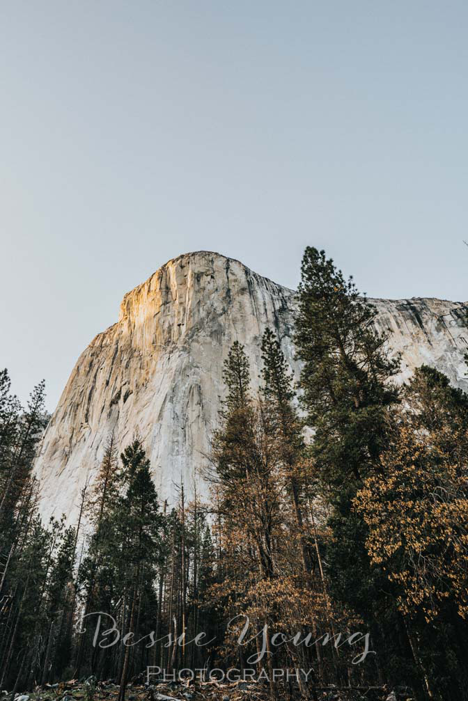 Yosemite National Park Sunset at El Capitan Landscape Photography By Bessie Young Photography - Behind the scenes