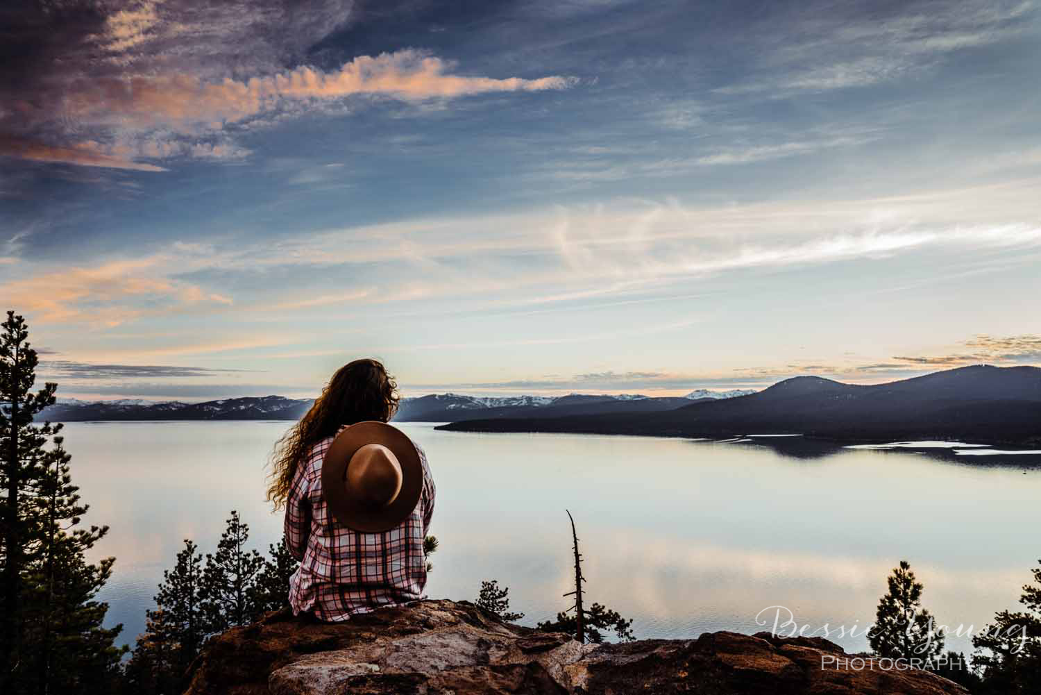 Tahoe Lake Sunset Incline Village Landscape Photography by Bessie Young Photography