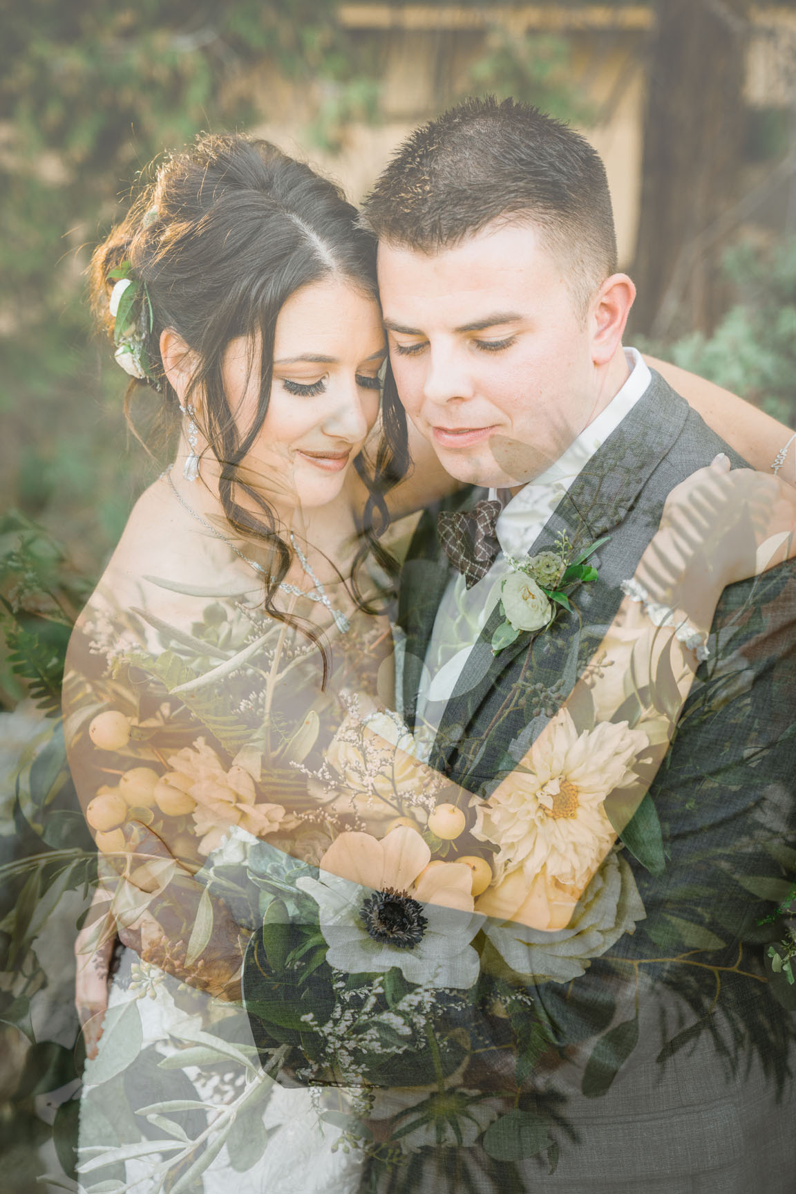 Double Exposure Inspiration by Bessie Young Photography - Mountain Wedding Inspiration 