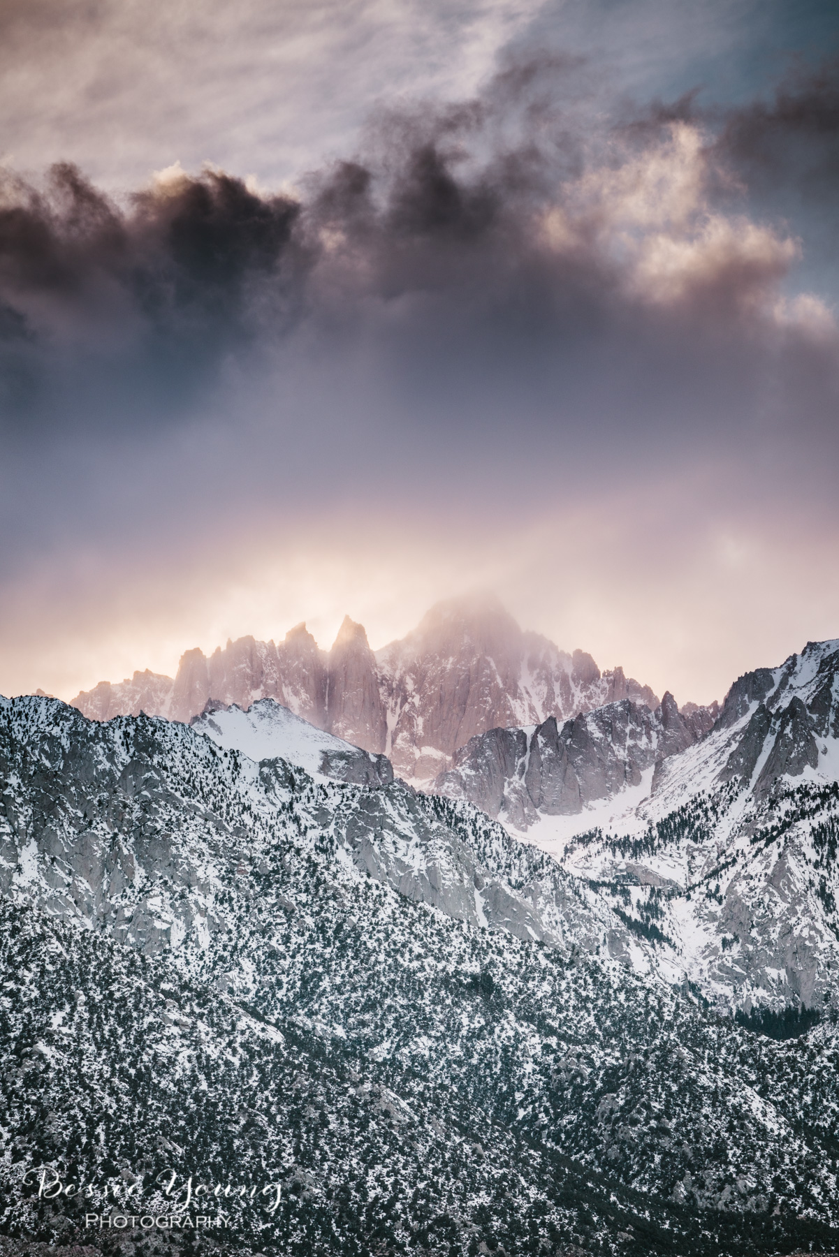 Alabama Hills California Sunset - Fine Art Photography by Bessie Young Photography