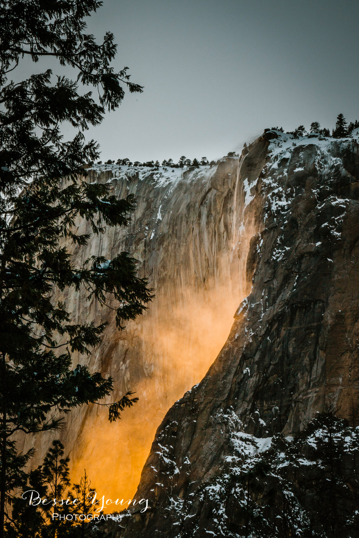 Yosemite National Park Firefall 2019 - Horsetail Fall - Landscape Photography by Bessie Young Photography - Yosemite National Park Photography