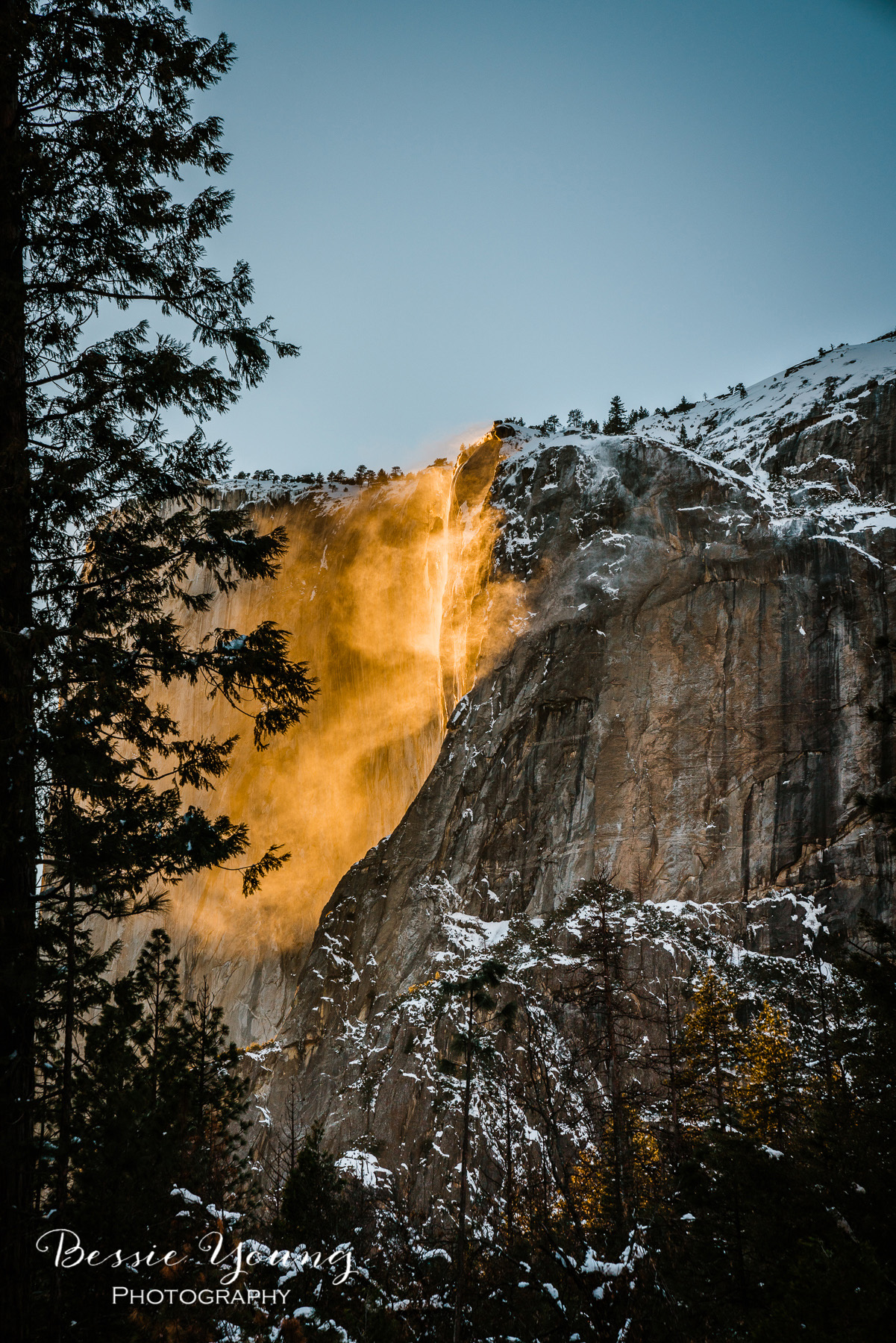 Yosemite National Park Firefall 2019 - Horsetail Fall - Landscape Photography by Bessie Young Photography - Yosemite National Park Photography