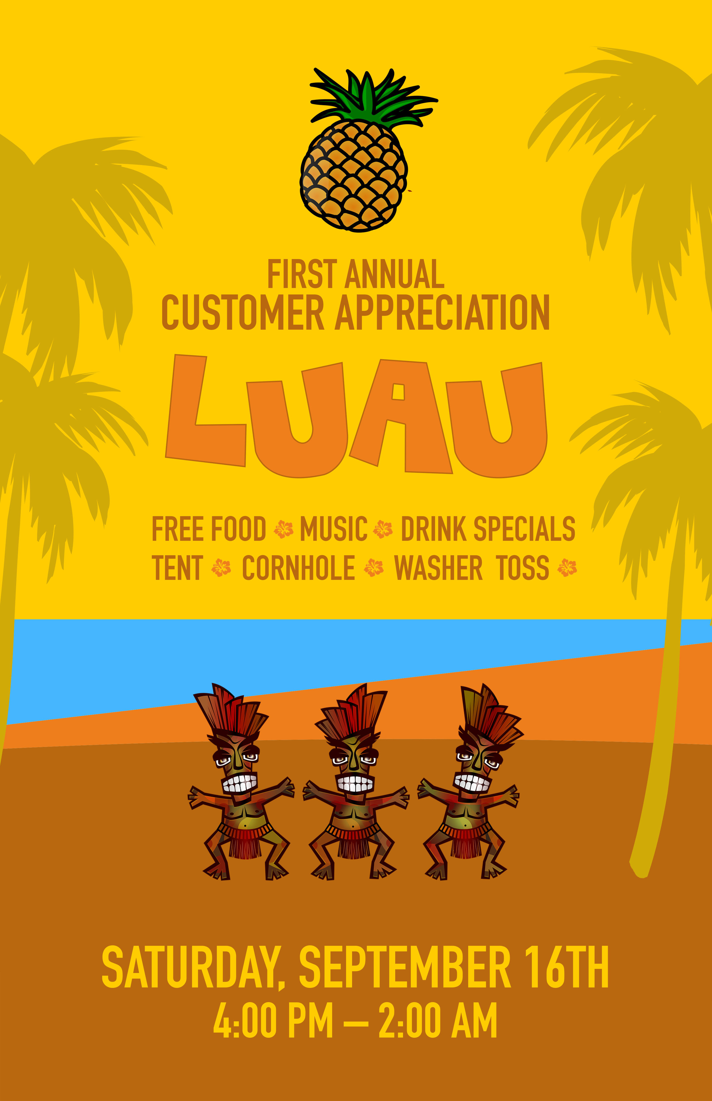 Luau Poster | 11 x 17
