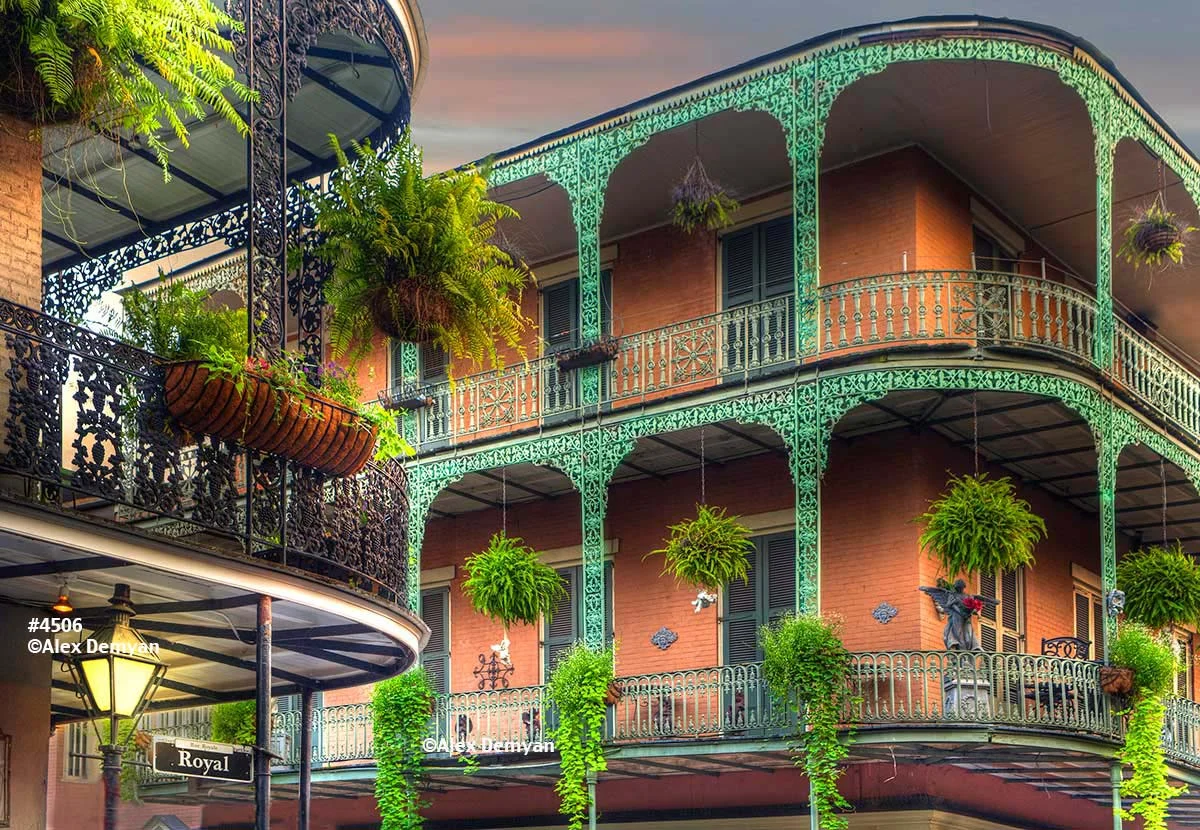 New Orleans Royal Street Balconies