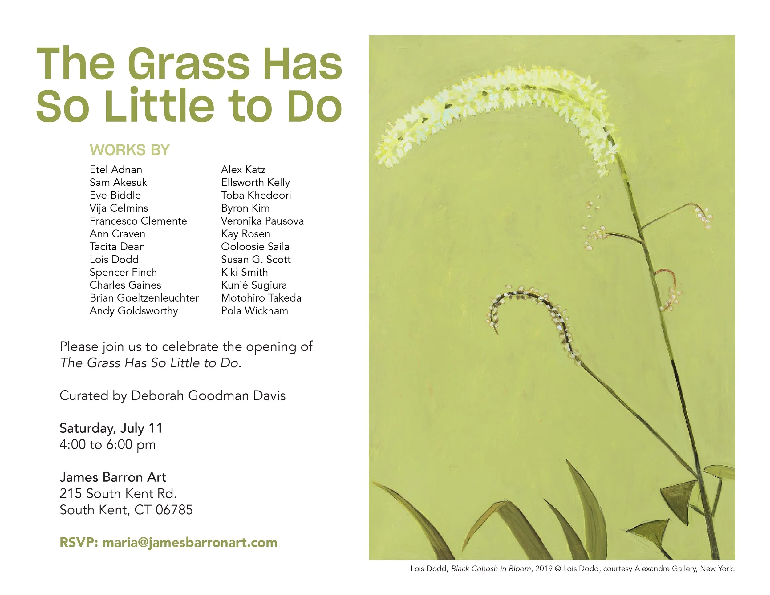 Forthcoming: The Grass Has So Little to Do