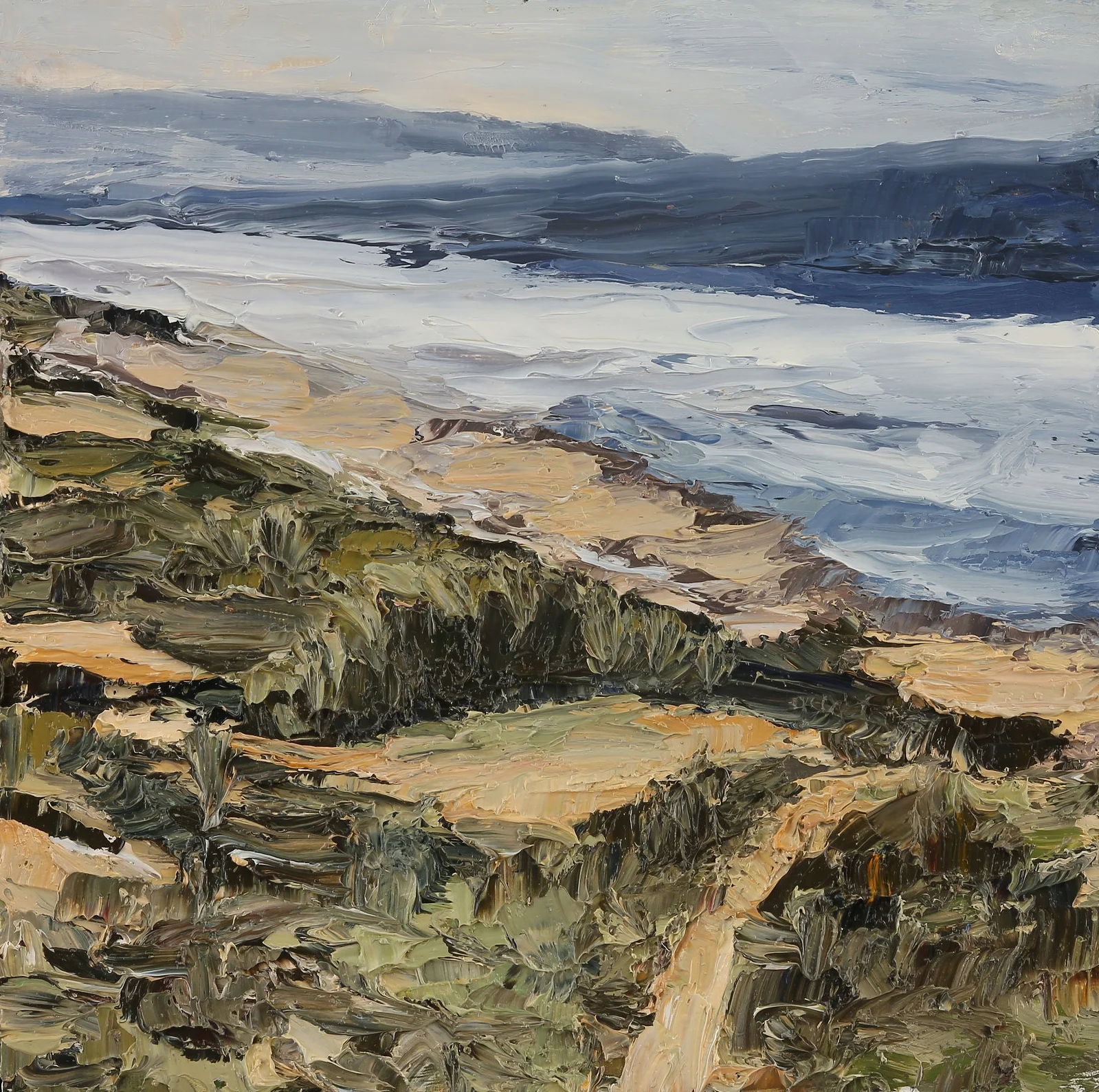   Passage (Fort Funston), O il on panel, 8"x8", 2016 