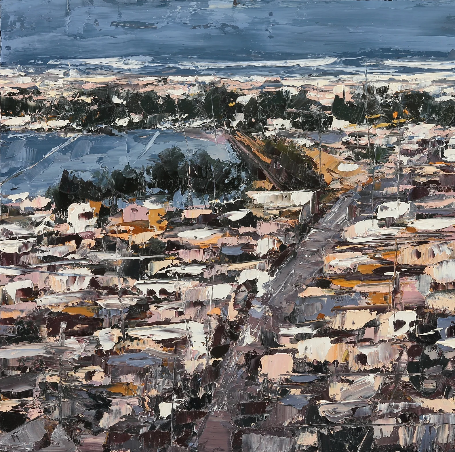  From Golden Gate Heights,  Oil on panel, 12"x12",&nbsp;2016 